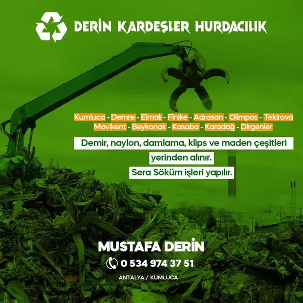 Derin Kardeşler Hurdacılık KUMLUCA - Photo 8