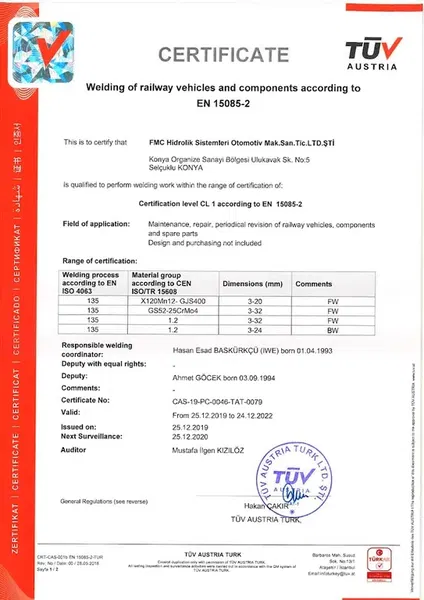 Fmc Hi̇droli̇k Otomoti̇v Maki̇na Sanayi̇ Ti̇caret A.Ş - Photo 10