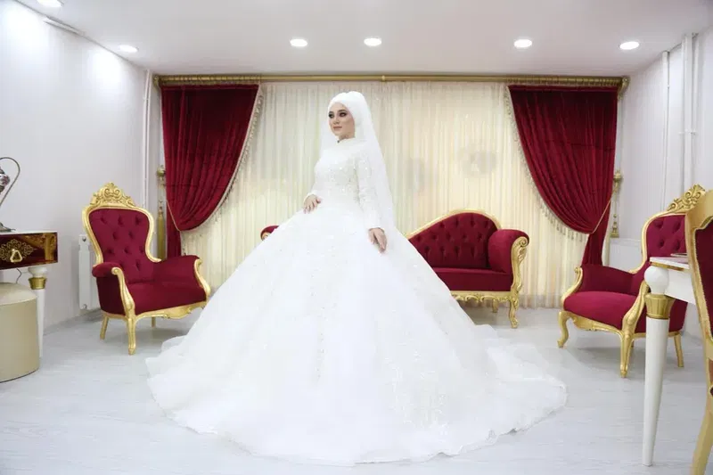 Konya dilamed turban tasarım gelınlık - Photo 8