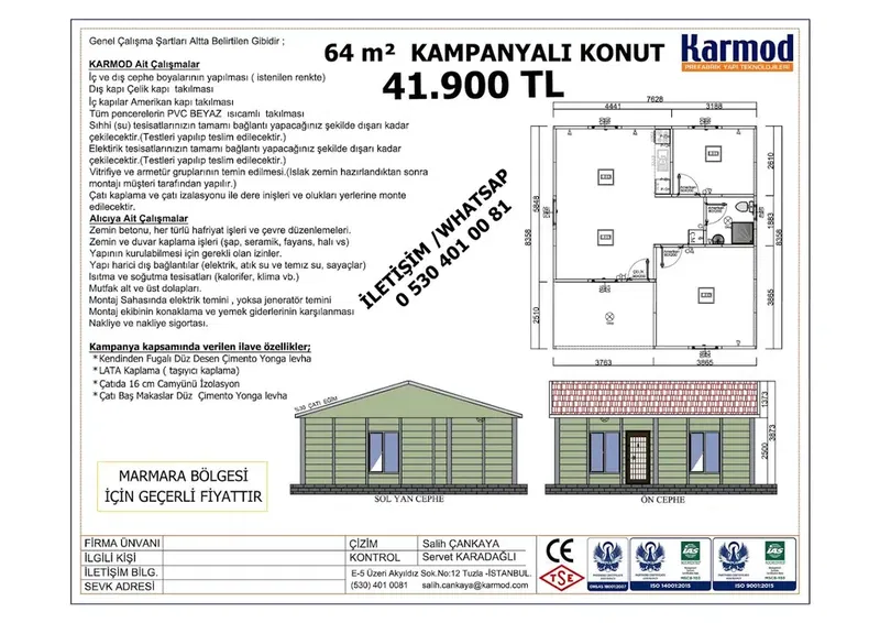 Prefabrik Ev Fiyatları ve Konteyner Ev - Karmod - Photo 4