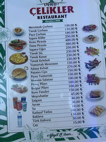 Çınaraltı Çelikler Köfte Piyaz - Photo 10